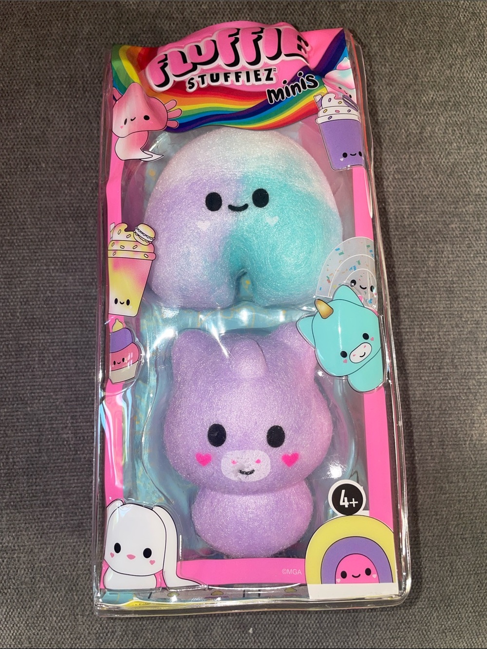 Fluffie Stuffiez Minis Plush Duo - Pastel Blue & Lavender